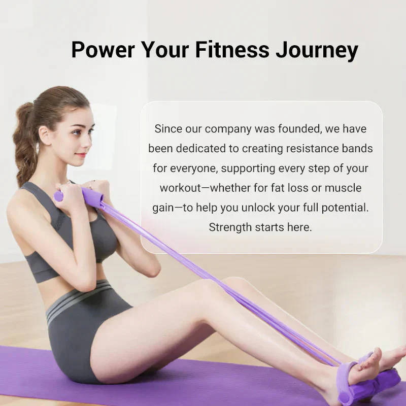 💪🏋️‍♀️ Multifunktionales Widerstandsband mit Fußpedal – Bauchmuskeltrainer, Beinübungen & Home-Fitness 🦵🔥 Jetzt stärker werden, Ganzkörper-Workout ohne Geräte – effizient, kompakt! - Image 13