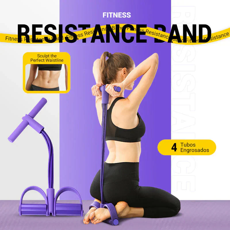 💪🏋️‍♀️ Multifunktionales Widerstandsband mit Fußpedal – Bauchmuskeltrainer, Beinübungen & Home-Fitness 🦵🔥 Jetzt stärker werden, Ganzkörper-Workout ohne Geräte – effizient, kompakt! - Image 2