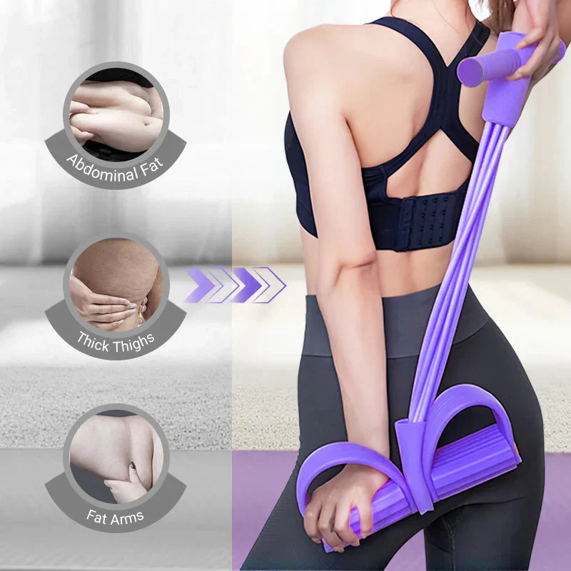 💪🏋️‍♀️ Multifunktionales Widerstandsband mit Fußpedal – Bauchmuskeltrainer, Beinübungen & Home-Fitness 🦵🔥 Jetzt stärker werden, Ganzkörper-Workout ohne Geräte – effizient, kompakt! - Image 4