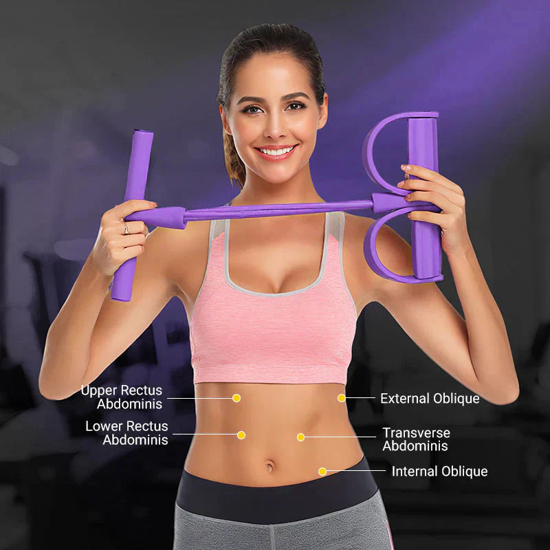 💪🏋️‍♀️ Multifunktionales Widerstandsband mit Fußpedal – Bauchmuskeltrainer, Beinübungen & Home-Fitness 🦵🔥 Jetzt stärker werden, Ganzkörper-Workout ohne Geräte – effizient, kompakt! - Image 6