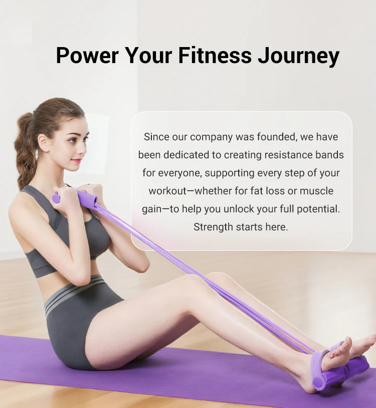 💪🏋️‍♀️ Multifunktionales Widerstandsband mit Fußpedal – Bauchmuskeltrainer, Beinübungen & Home-Fitness 🦵🔥 Jetzt stärker werden, Ganzkörper-Workout ohne Geräte – effizient, kompakt! - Image 9