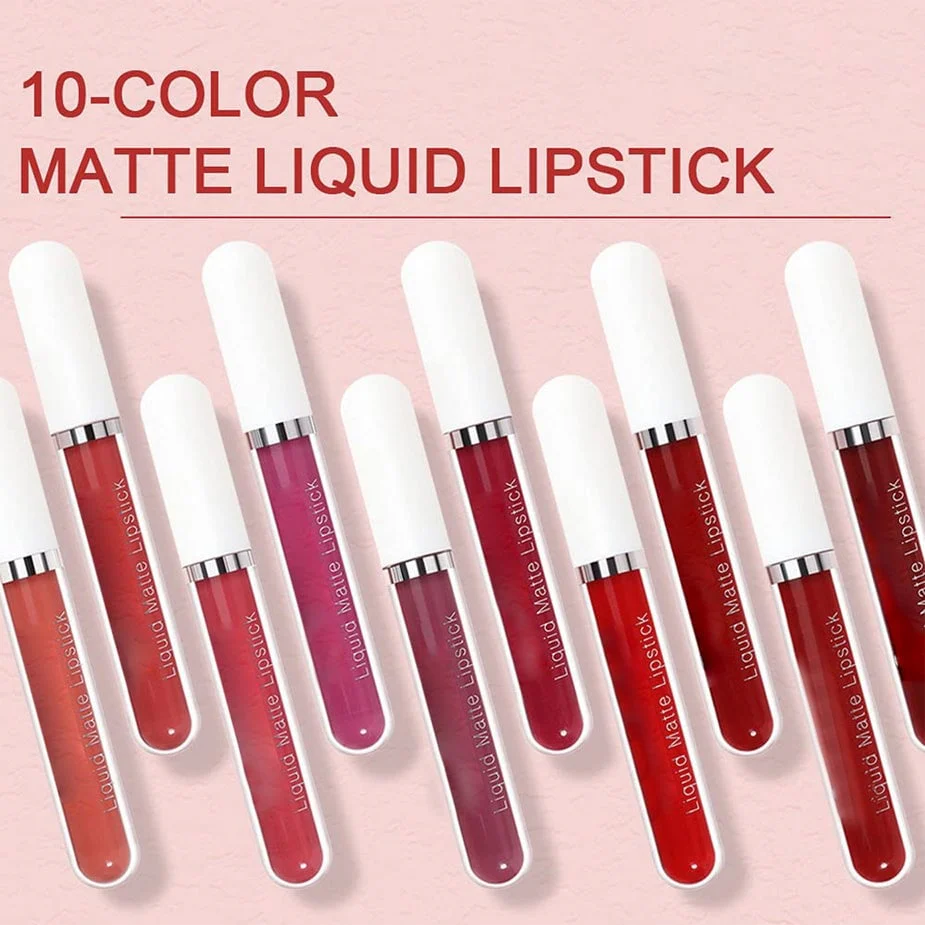 💄 LIMITIERTES ANGEBOT: 50% RABATT! 💋 18er-Set Mattierender Lipgloss – Langanhaltend, Wasserdicht & Vitamin-E-Pflege 🎁 - Image 3