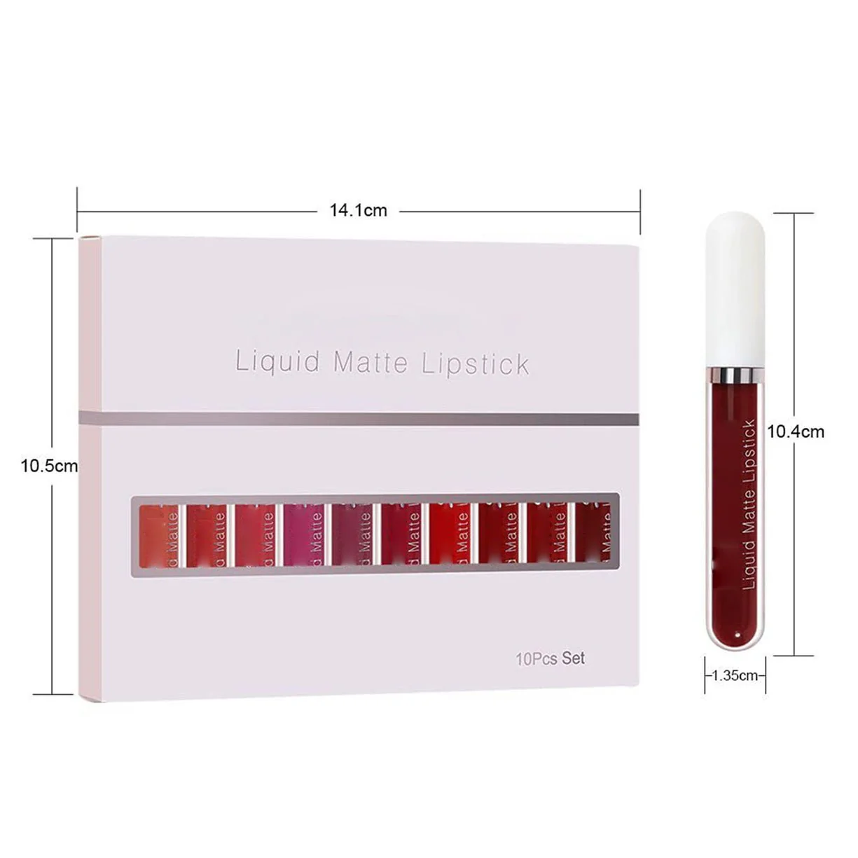 💄 LIMITIERTES ANGEBOT: 50% RABATT! 💋 18er-Set Mattierender Lipgloss – Langanhaltend, Wasserdicht & Vitamin-E-Pflege 🎁 - Image 5