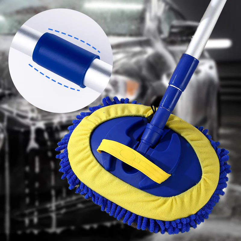🌞Frühlingserwachen: 50% Rabatt!🚗 Robuster Aluminium-Teleskop-Autowaschmopp – Langer Stiel, Schonende Reinigung & Vielseitig für alle Fahrzeuge - Image 6