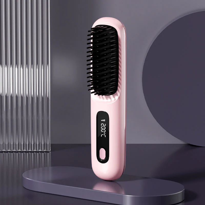 💖Neujahrs-Sonderangebot: 50 % Rabatt💖 Kabelloser, keramisch beheizter Haarglätter-Kamm -Remifa® - Image 13