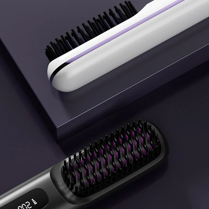 💖Neujahrs-Sonderangebot: 50 % Rabatt💖 Kabelloser, keramisch beheizter Haarglätter-Kamm -Remifa® - Image 5