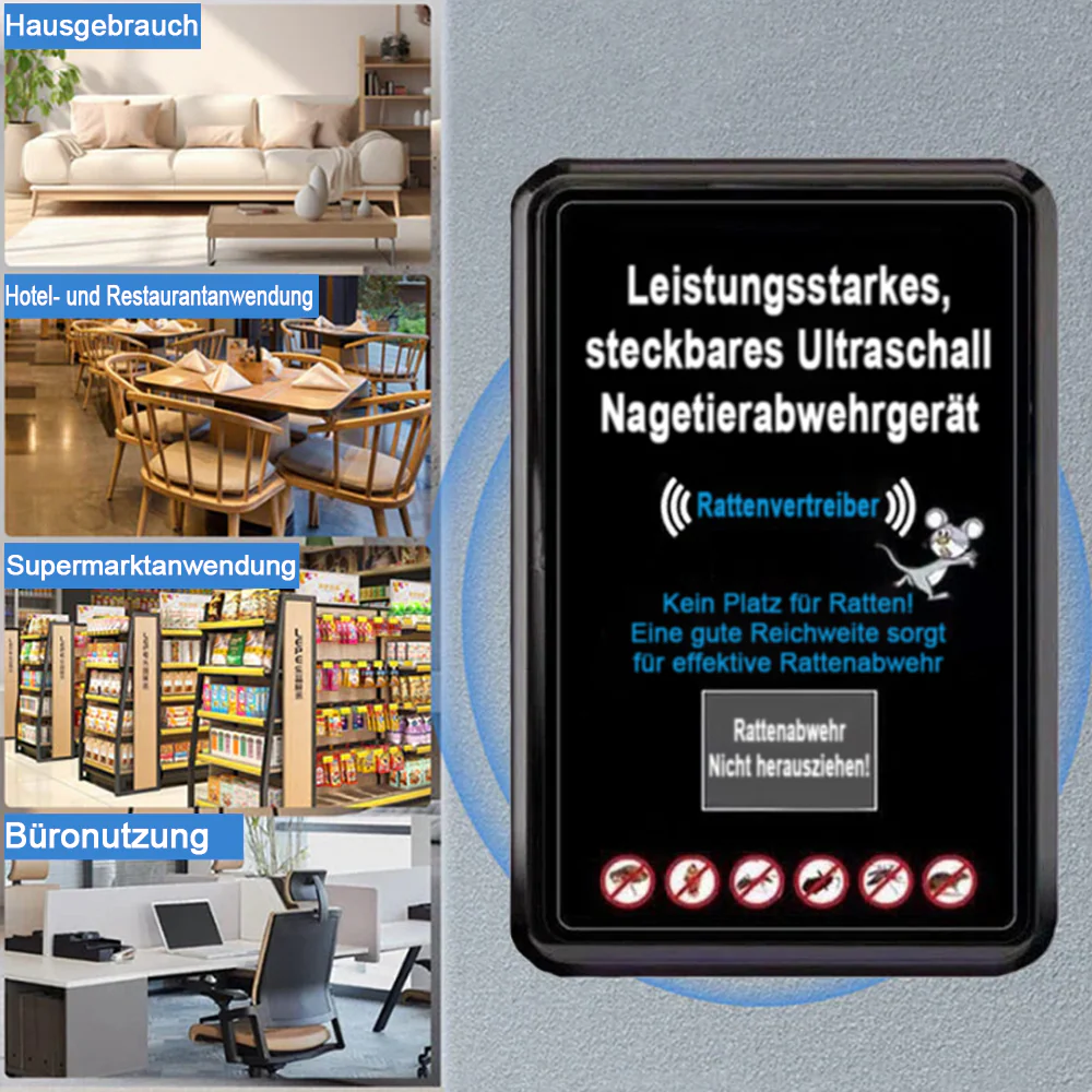 Leistungsstarkes Plug-In-Ultraschall-Nagetierabwehrmittel -Remifa® - Image 7