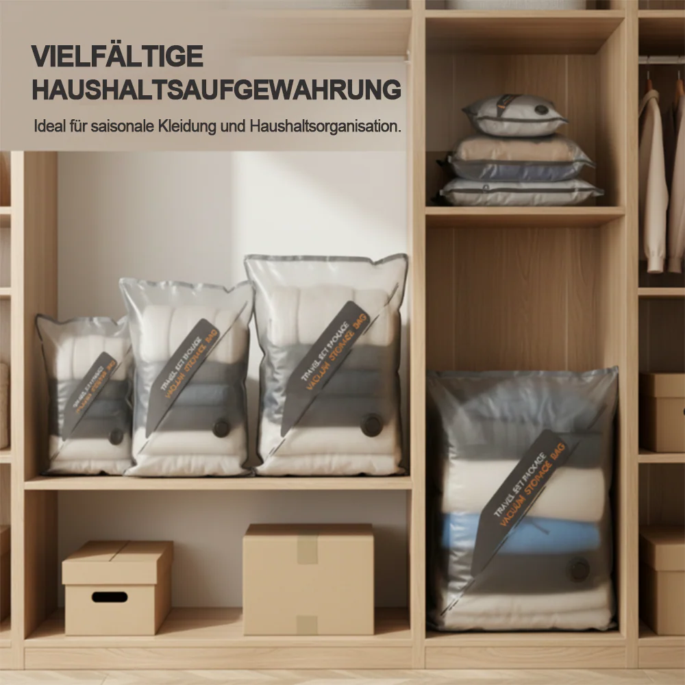 Vakuum-Kompressionsbeutel für Reisen & Zuhause – Platzsparende Aufbewahrung für Kleidung 🧳🏠 - Image 4