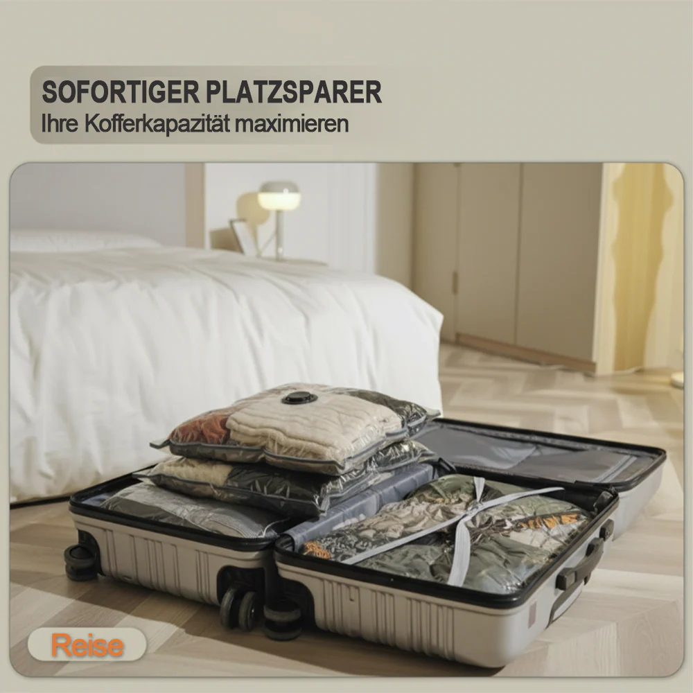 Vakuum-Kompressionsbeutel für Reisen & Zuhause – Platzsparende Aufbewahrung für Kleidung 🧳🏠 - Image 5