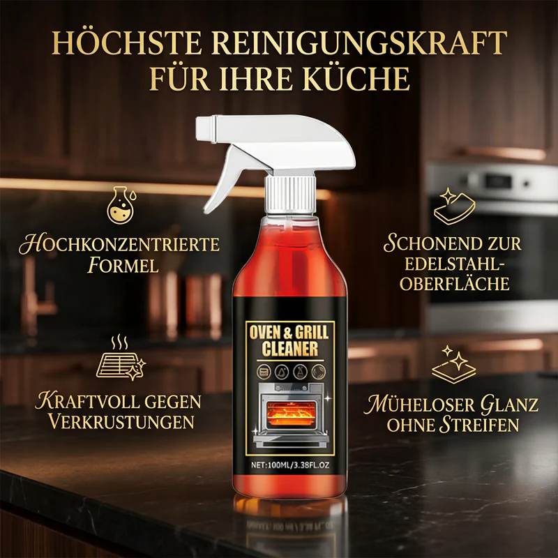 🧼 JETZT 60 % RABATT! ✨ Ofen- und Grillreiniger-Spray – Löst Fett in 5 Minuten, kein Schrubben nötig & beseitigt Gerüche 🔥 - Image 3