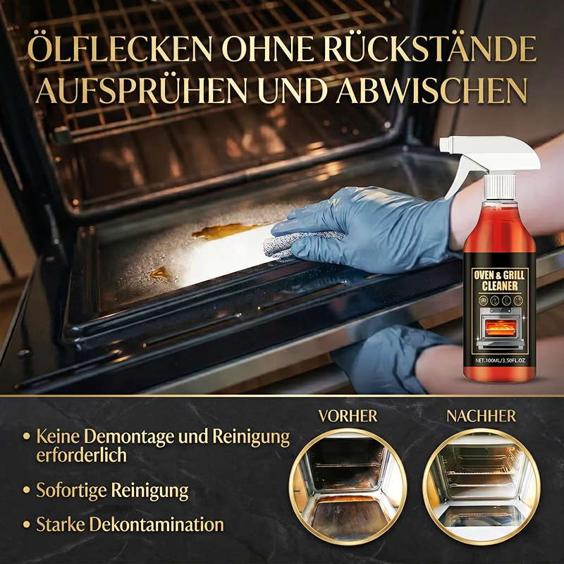 🧼 JETZT 60 % RABATT! ✨ Ofen- und Grillreiniger-Spray – Löst Fett in 5 Minuten, kein Schrubben nötig & beseitigt Gerüche 🔥 - Image 5
