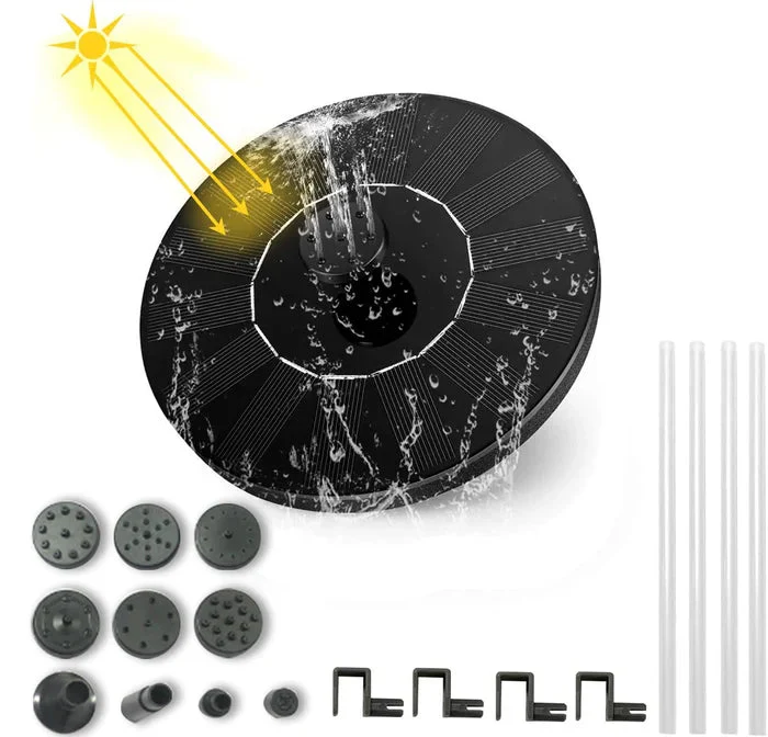 ✨Solarbetriebene schwimmende Fontäne, geeignet für Miniatur-Gartensprinkler, Steingärten und Teiche im Freien✨ - Image 10