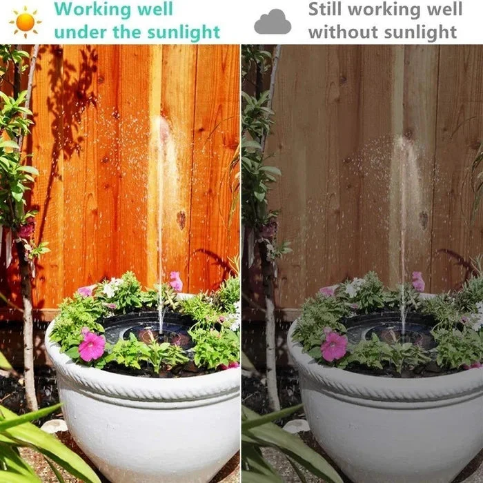 ✨Solarbetriebene schwimmende Fontäne, geeignet für Miniatur-Gartensprinkler, Steingärten und Teiche im Freien✨ - Image 5