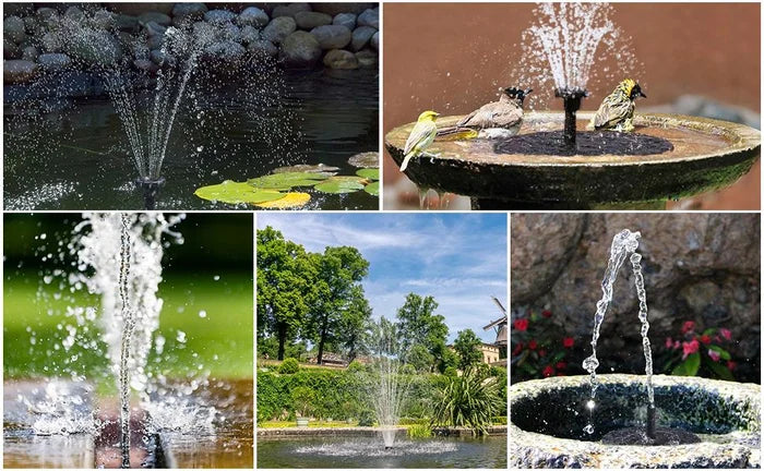 ✨Solarbetriebene schwimmende Fontäne, geeignet für Miniatur-Gartensprinkler, Steingärten und Teiche im Freien✨ - Image 6