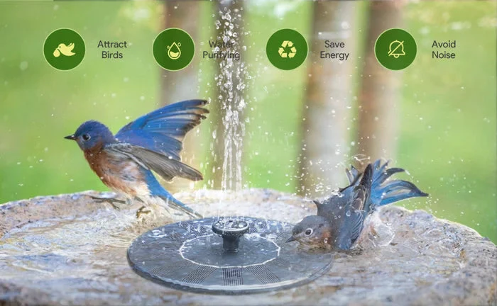 ✨Solarbetriebene schwimmende Fontäne, geeignet für Miniatur-Gartensprinkler, Steingärten und Teiche im Freien✨ - Image 7