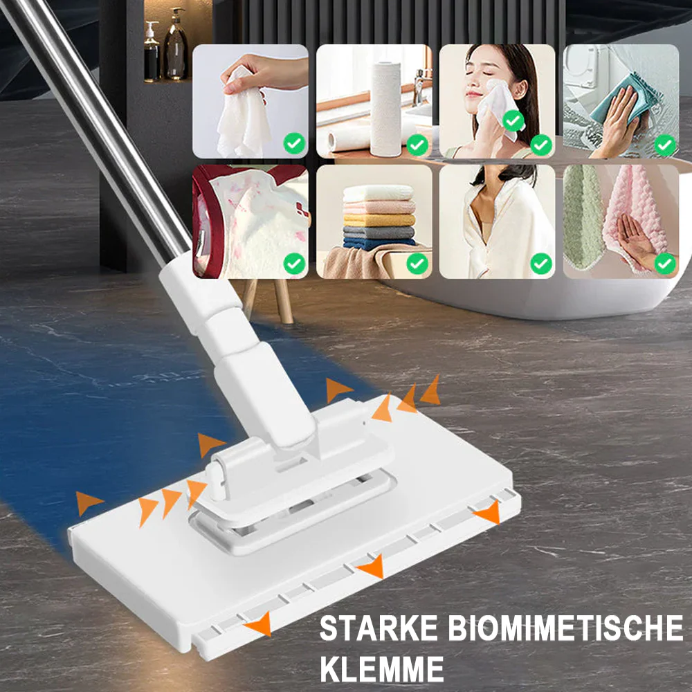 💥 LETZTER TAG! 50% RABATT 💥 Einweg-Staubmopp mit 5 wiederverwendbaren Bezügen 🧹✨ -Furzero® - Image 3