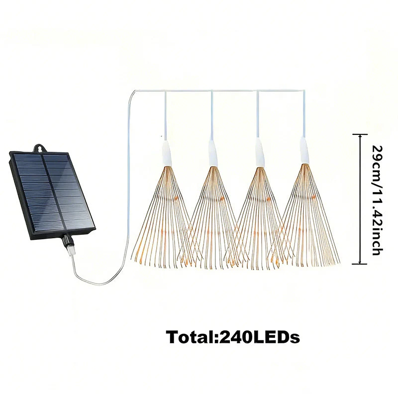 🔥Solange der Vorrat reicht 40 % Rabatt!🎉Solar-Feuerwerks-Lichterkette für Garten und Partys - Image 10