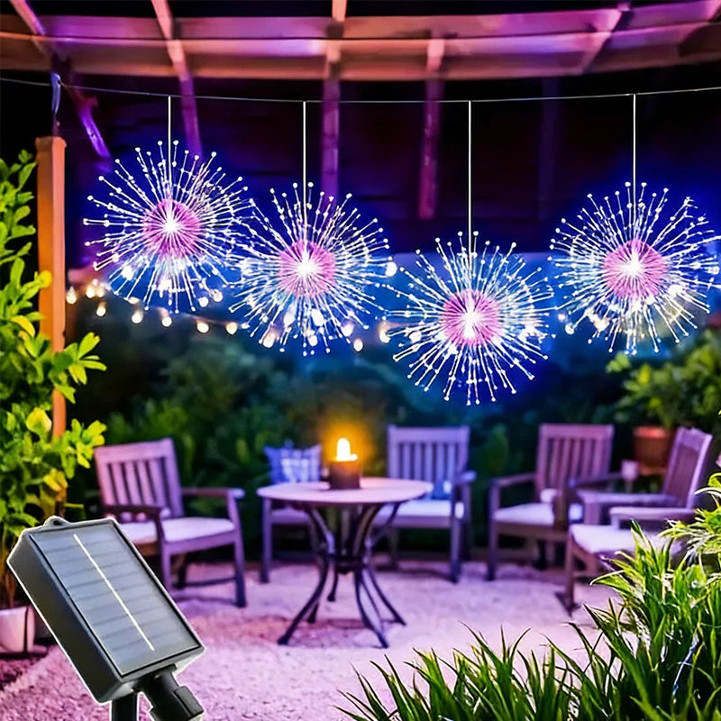 🔥Solange der Vorrat reicht 40 % Rabatt!🎉Solar-Feuerwerks-Lichterkette für Garten und Partys - Image 4