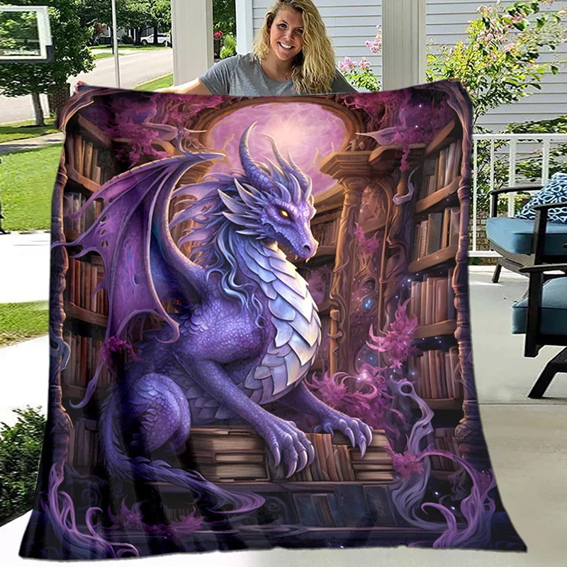 🎉Neujahrsdeal! 50% Rabatt🎁Niedlicher lächelnder Dinosaurier HD Digitaldruck Flanell -Sugoola® - Image 6