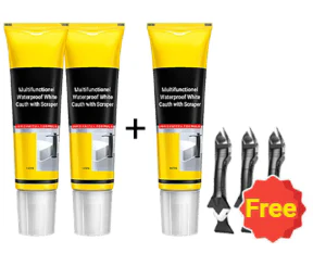 🏠 KAUFE 2, ERHALTE 1 GRATIS! ⛏️ Weiße Dichtungsmasse Multifunktion – Wasserdicht, Schimmelresistent & Mit Abzieher 🧱 - Image 10