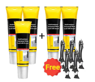🏠 KAUFE 2, ERHALTE 1 GRATIS! ⛏️ Weiße Dichtungsmasse Multifunktion – Wasserdicht, Schimmelresistent & Mit Abzieher 🧱 - Image 11