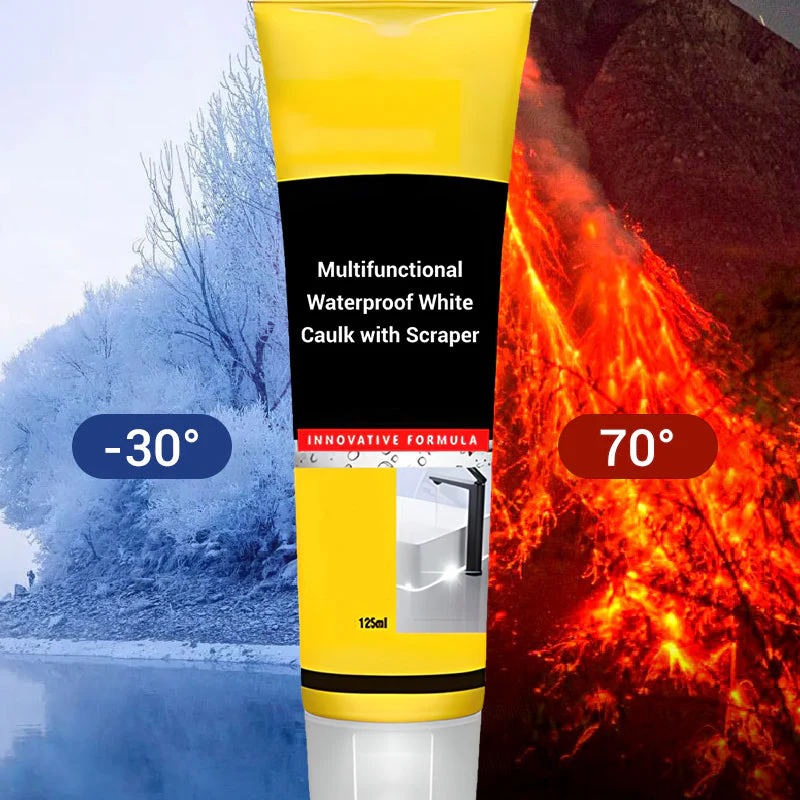 🏠 KAUFE 2, ERHALTE 1 GRATIS! ⛏️ Weiße Dichtungsmasse Multifunktion – Wasserdicht, Schimmelresistent & Mit Abzieher 🧱 - Image 6