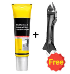 🏠 KAUFE 2, ERHALTE 1 GRATIS! ⛏️ Weiße Dichtungsmasse Multifunktion – Wasserdicht, Schimmelresistent & Mit Abzieher 🧱 - Image 9