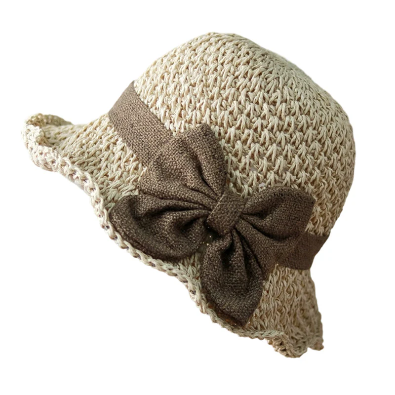 🌷 Frühling/Sommer Neuheit! Eleganter Strohhut mit Stoffschleife | Luftige Webstruktur, weich & verstellbar 👒✨ - Image 11