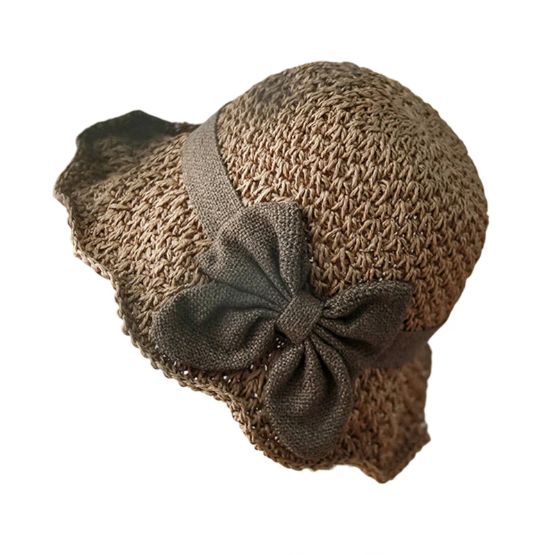 🌷 Frühling/Sommer Neuheit! Eleganter Strohhut mit Stoffschleife | Luftige Webstruktur, weich & verstellbar 👒✨ - Image 12
