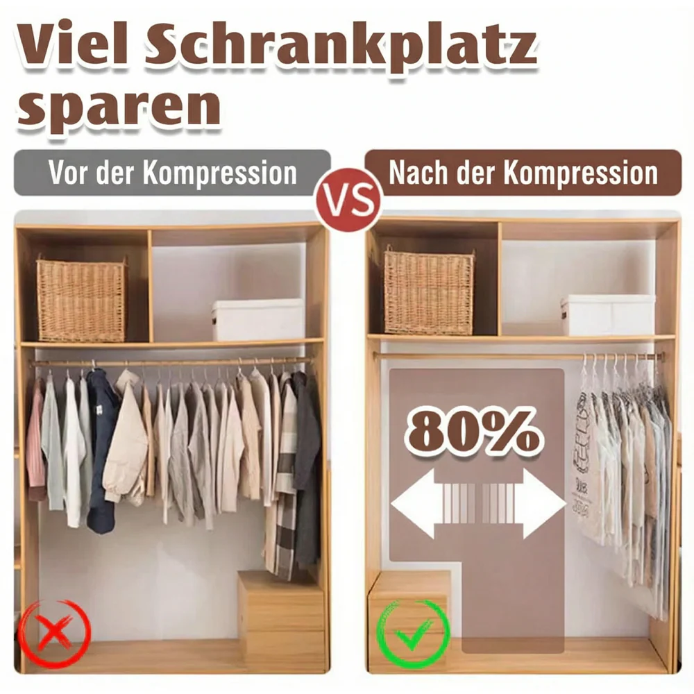 💘 Valentinstagsangebot: 50% Rabatt! ✨Hängende Vakuum-Aufbewahrungsbeutel mit Elektropumpe – Sparen Sie 75 % mehr Platz & Zeit! - Image 4