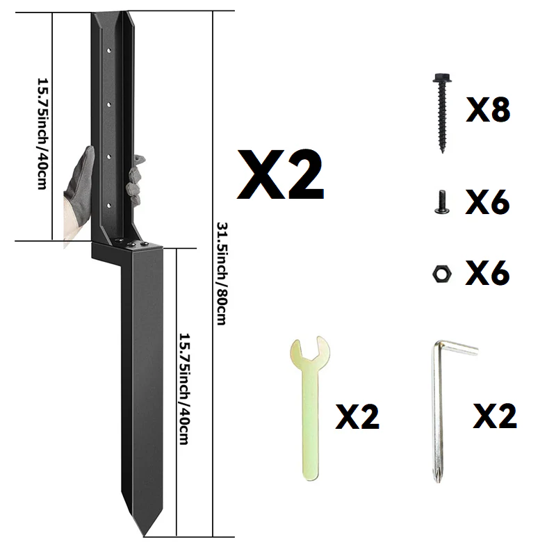 Robuste Reparatursatz für Zaunpfähle - Image 8