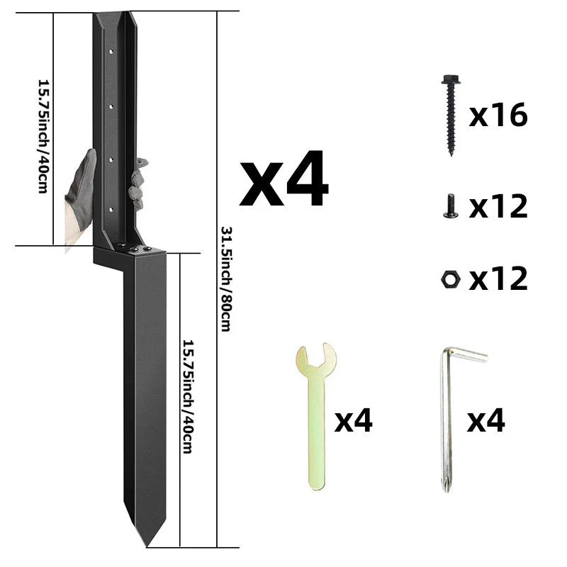 Robuste Reparatursatz für Zaunpfähle - Image 9