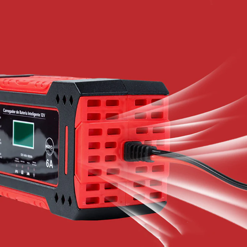 🎉 Neujahrsgeschenk – 50% RABATT!🔋12V Slim Ladegerät (6A + Pulsreparatur) – Kompatibel mit Auto/Motorrad/E-Bike: Sicher & Langlebig! -Remifa® - Image 7
