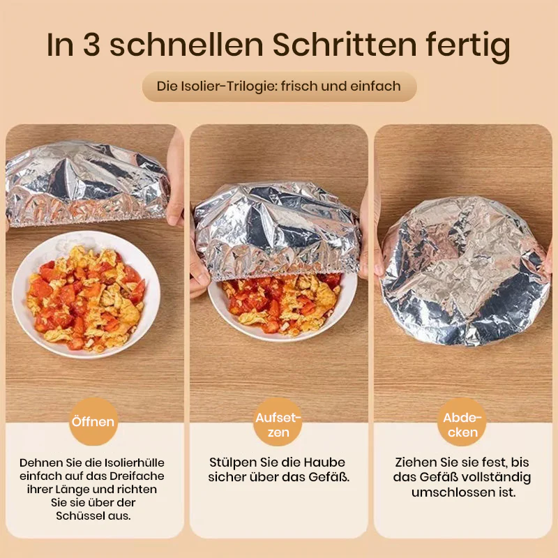 🏠 KAUFE 2, ERHALTE 1 GRATIS! 🔥 Aluminium-Folien-Isolierabdeckung – Hitzebeständig, Wasserdicht & Vielseitig für Rohre & Dächer 🛠️ - Image 3