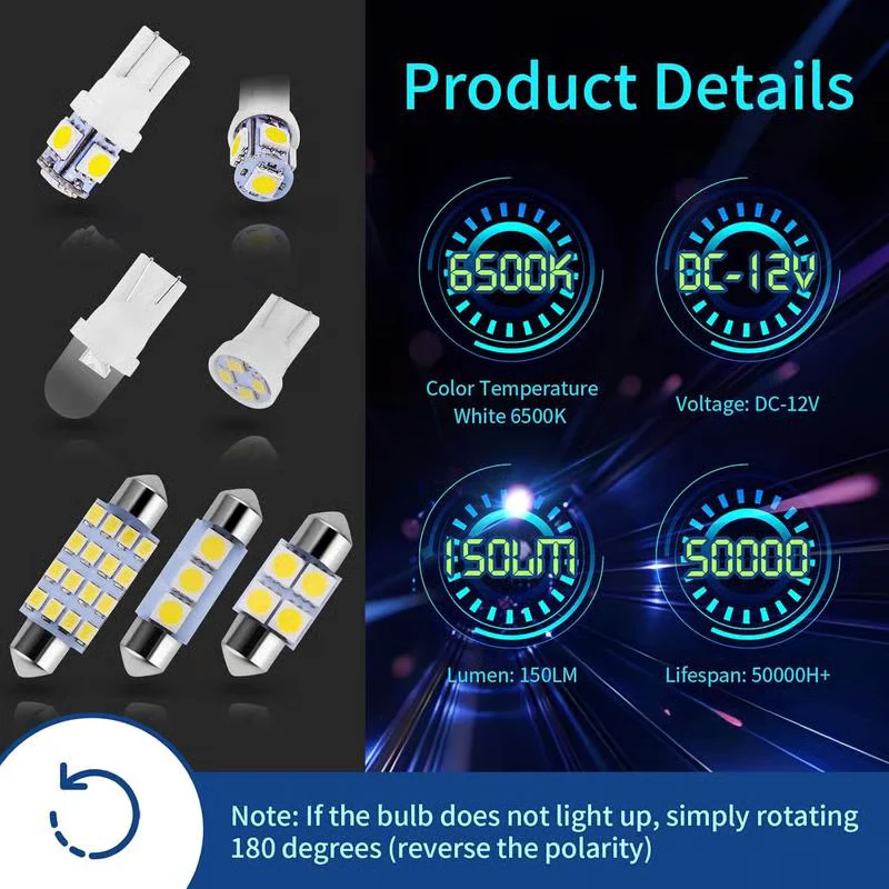 🚗 💡 42-teiliges Superhelles LED Auto-Innenraumbeleuchtungs-Set – Plug & Play, 6000K Kaltweiß & Universelle Passform ✨ - Image 4