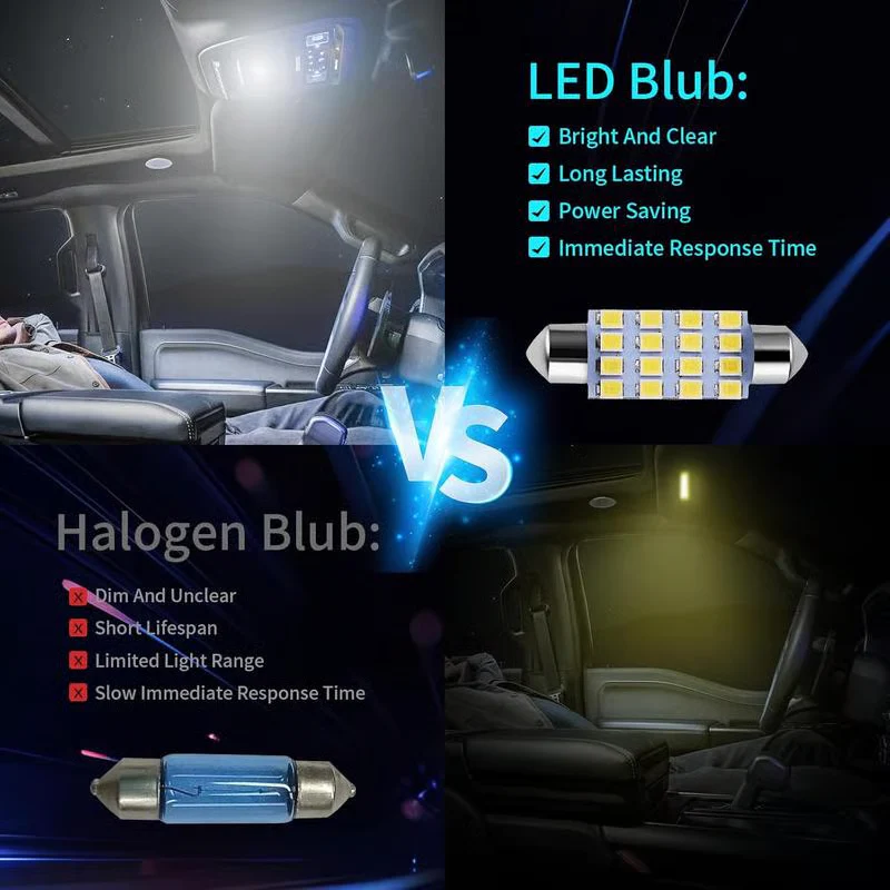 🚗 💡 42-teiliges Superhelles LED Auto-Innenraumbeleuchtungs-Set – Plug & Play, 6000K Kaltweiß & Universelle Passform ✨ - Image 5