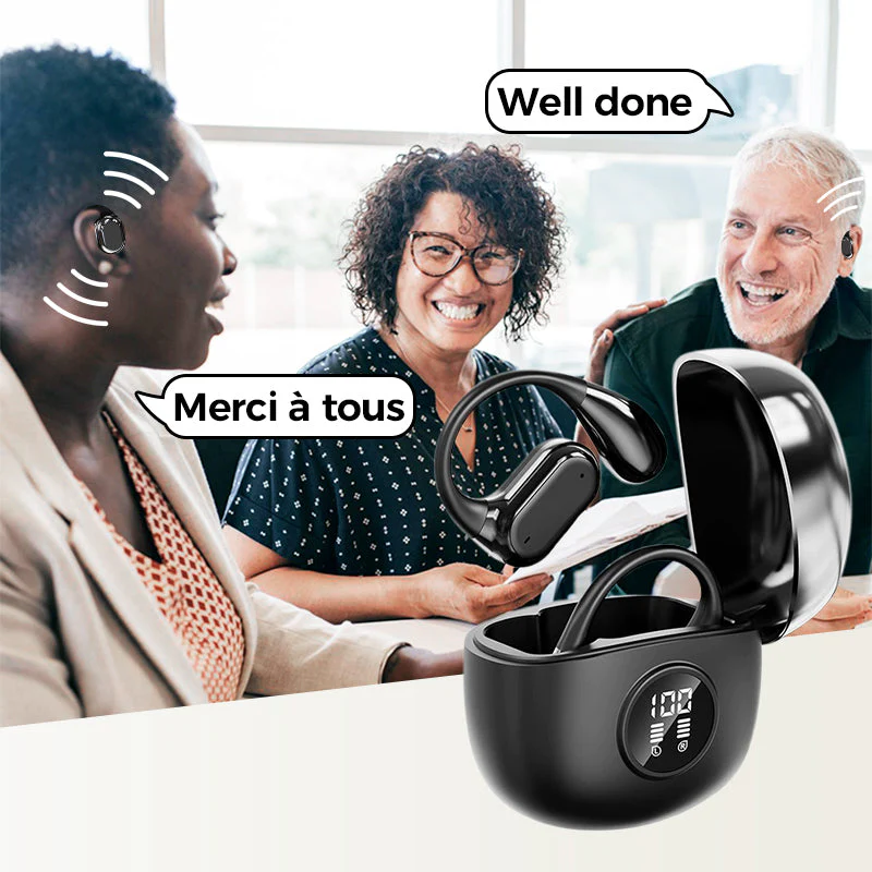🌐Ki Übersetzungs-Kopfhörer – Echtzeit-Übersetzung in 156 Sprachen mit App🗣️, Bluetooth 6.0, Kabellose Earbuds für Musik & Anrufe, IPX5 Wasserdicht, Lange Akkulaufzeit⚡🔋-Remifa® - Image 2