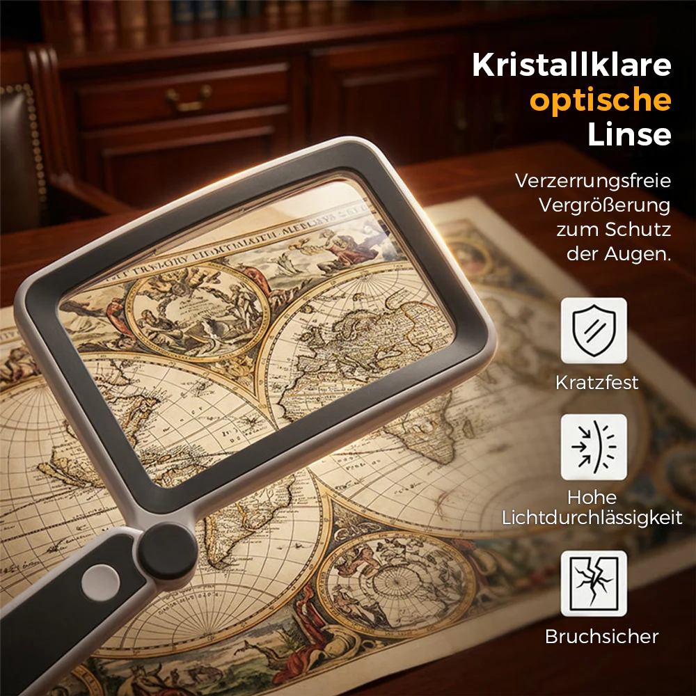 Klappbare Handlupe mit Licht zum Lesen - Image 4