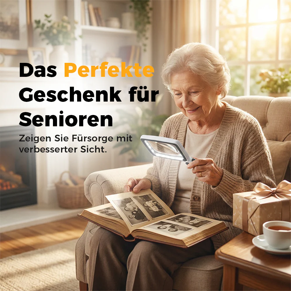 Klappbare Handlupe mit Licht zum Lesen - Image 7
