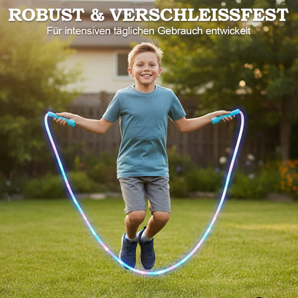 🕹️ KAUFE 2, ERHALTE 1 GRATIS! 🎉 LED-Leuchtseil zum Springen – 3 Lichtmodi, Verstellbare Länge & Rutschfester Griff ✨📦-Remifa® - Image 4