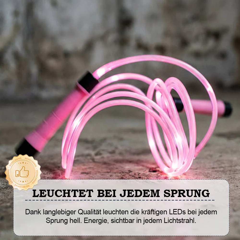 🕹️ KAUFE 2, ERHALTE 1 GRATIS! 🎉 LED-Leuchtseil zum Springen – 3 Lichtmodi, Verstellbare Länge & Rutschfester Griff ✨📦-Remifa® - Image 7