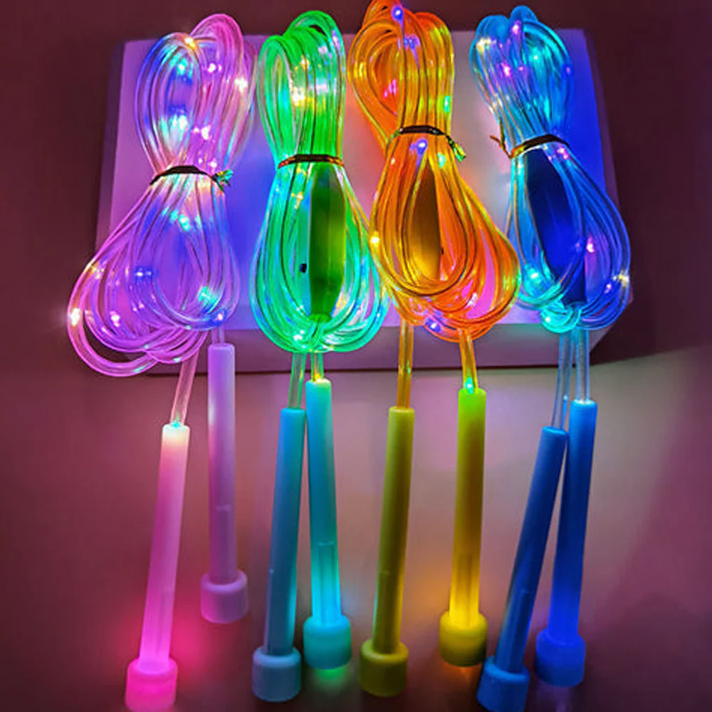 🕹️ KAUFE 2, ERHALTE 1 GRATIS! 🎉 LED-Leuchtseil zum Springen – 3 Lichtmodi, Verstellbare Länge & Rutschfester Griff ✨📦-Remifa® - Image 9