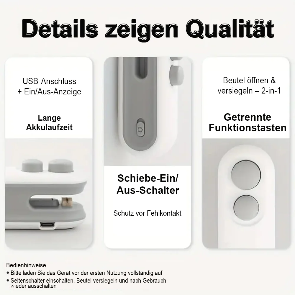 💥Neujahrsangebot 55% Rabatt💥✨Mini Siegelmaschine – 🧊Frisch halten -Remifa® - Image 6