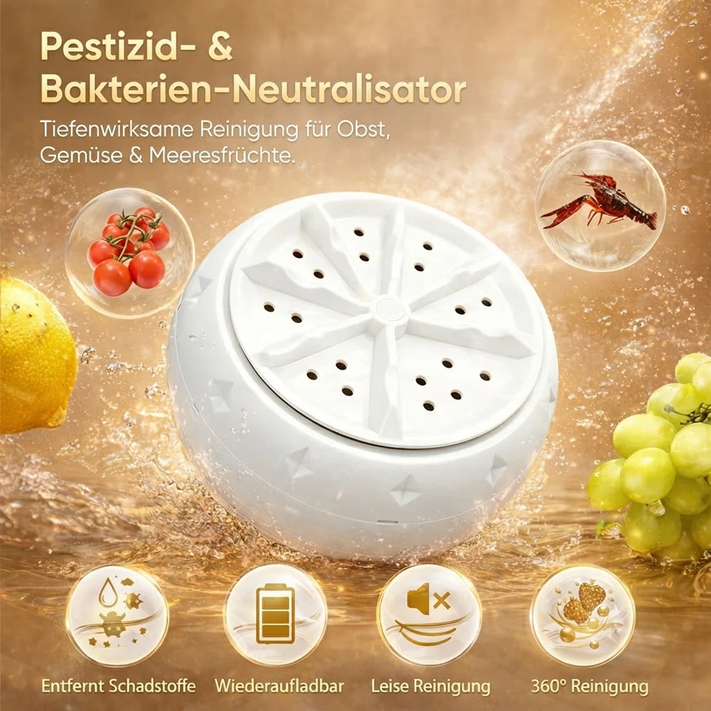 🍉🥬 Effiziente tragbare Obst- und Gemüsewaschmaschinen - Image 5