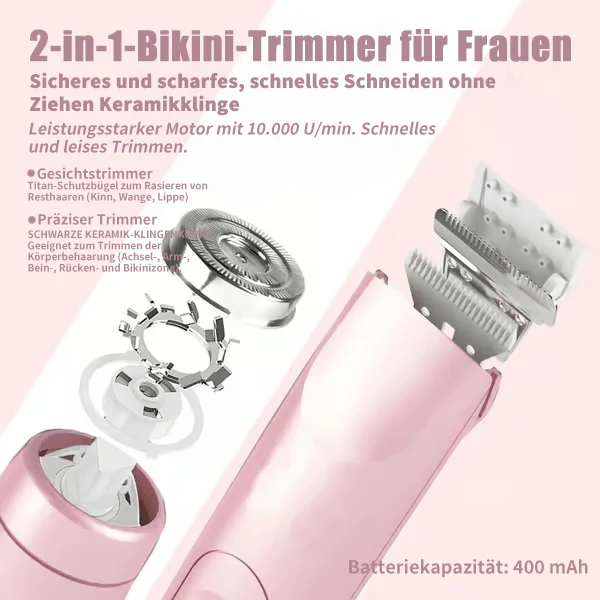 🩷Heißer Verkauf - 49% Rabatt🩷Comfort 2 in 1 Elektrischer Damenrasierer -Remifa® - Image 4