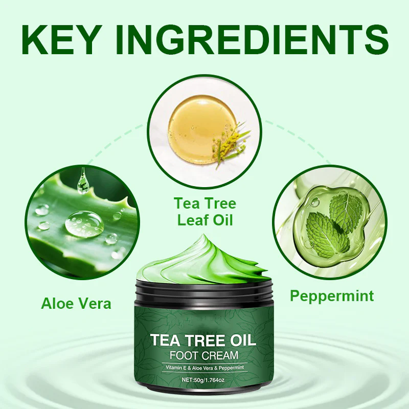 ✨💝Beruhigende Fußcreme mit Aloe Vera & Teebaumöl - Image 4