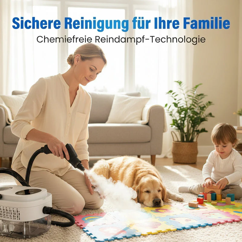 🔥📢50 % Rabatt und versandkostenfrei !!!⏰Hochdruck-Dampfreiniger mit LCD-Display｜Vielseitig für Zuhause, Auto & Küche｜Effektiv gegen Fett & Bakterien✨ - Image 8