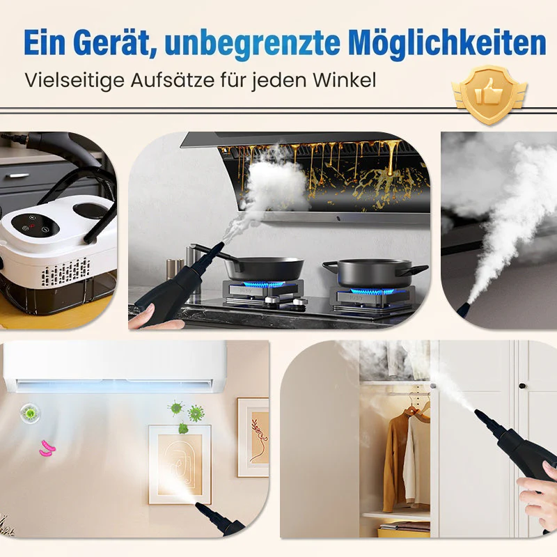 🔥📢50 % Rabatt und versandkostenfrei !!!⏰Hochdruck-Dampfreiniger mit LCD-Display｜Vielseitig für Zuhause, Auto & Küche｜Effektiv gegen Fett & Bakterien✨ - Image 9
