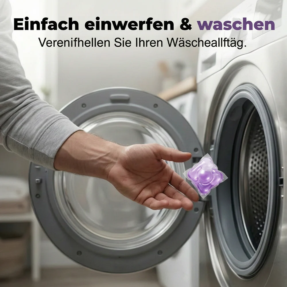 🌸🧺 5-in-1 Waschmittelkapseln mit weißem Moschus – entfernt Flecken & schont Fasern ✨💧 80 Stück, langanhaltend frisch, ideal für Haushalt & Reise. - Image 5