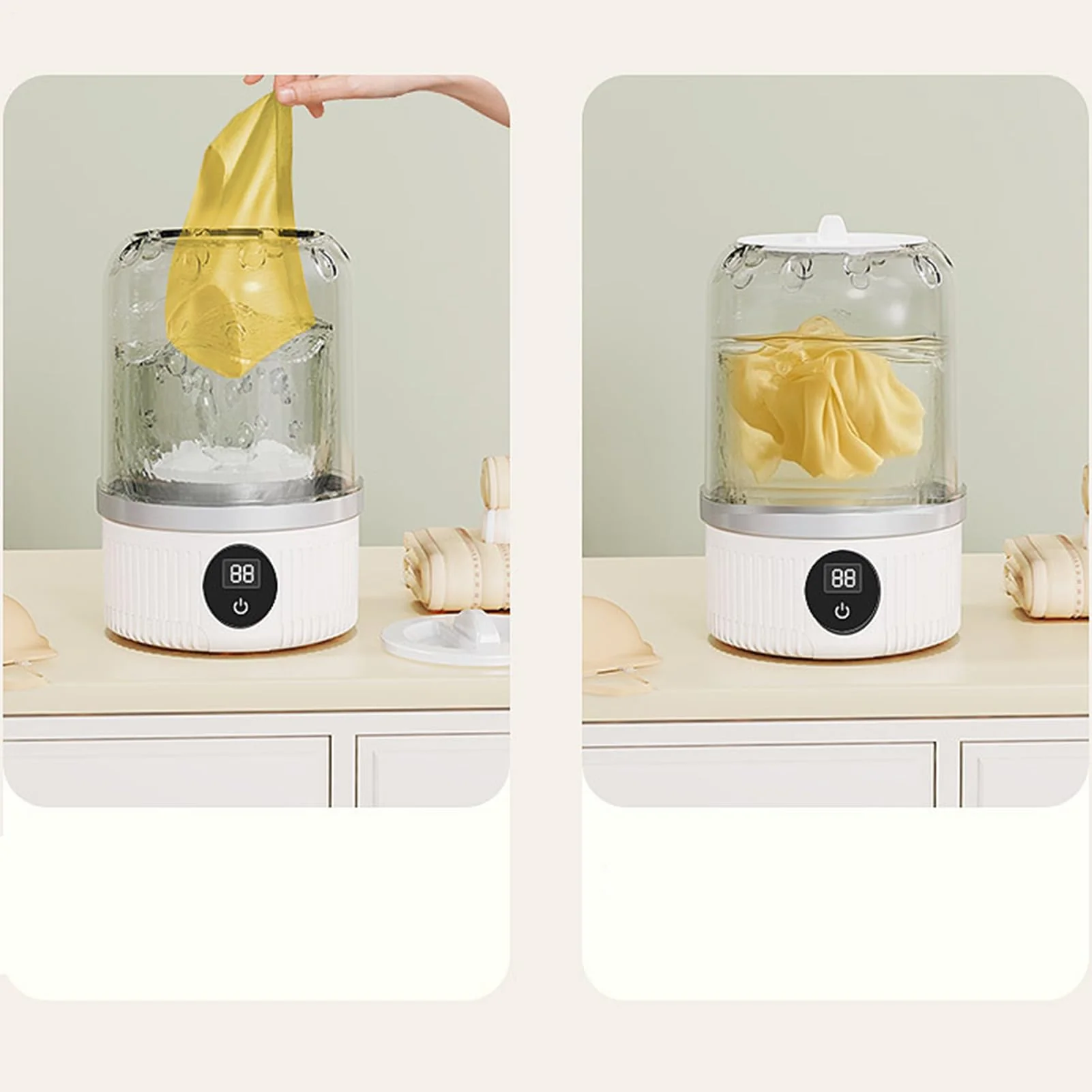 Mini Waschmaschine – Kabellos, Kompakt & Hygienisch -Remifa® - Image 9